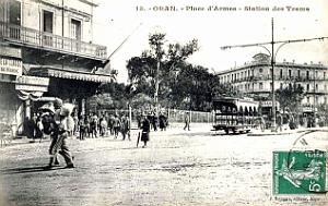 PA c- 002- Place d'Armes- trams et autobus